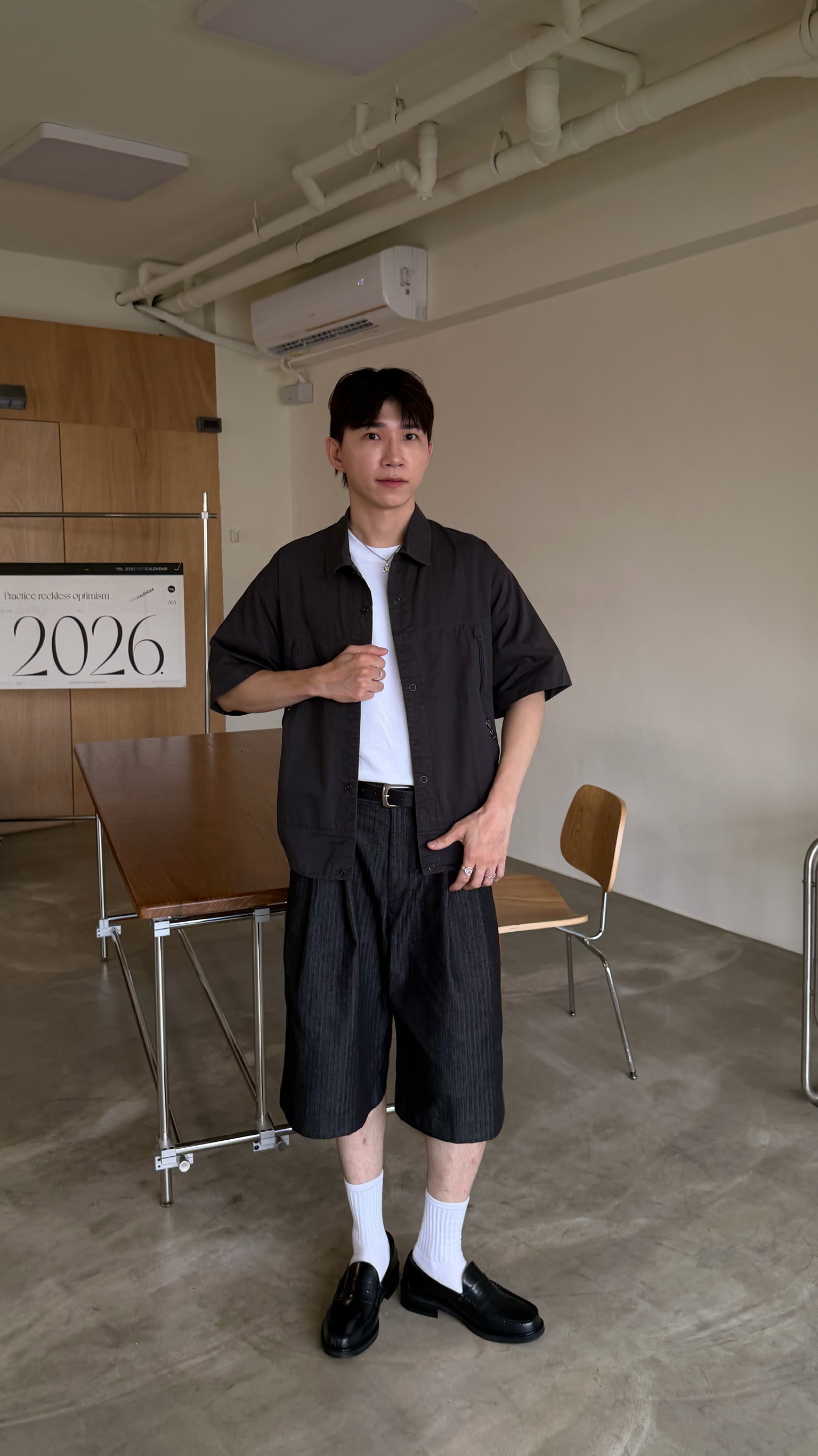 斜拉鏈工作造型衫