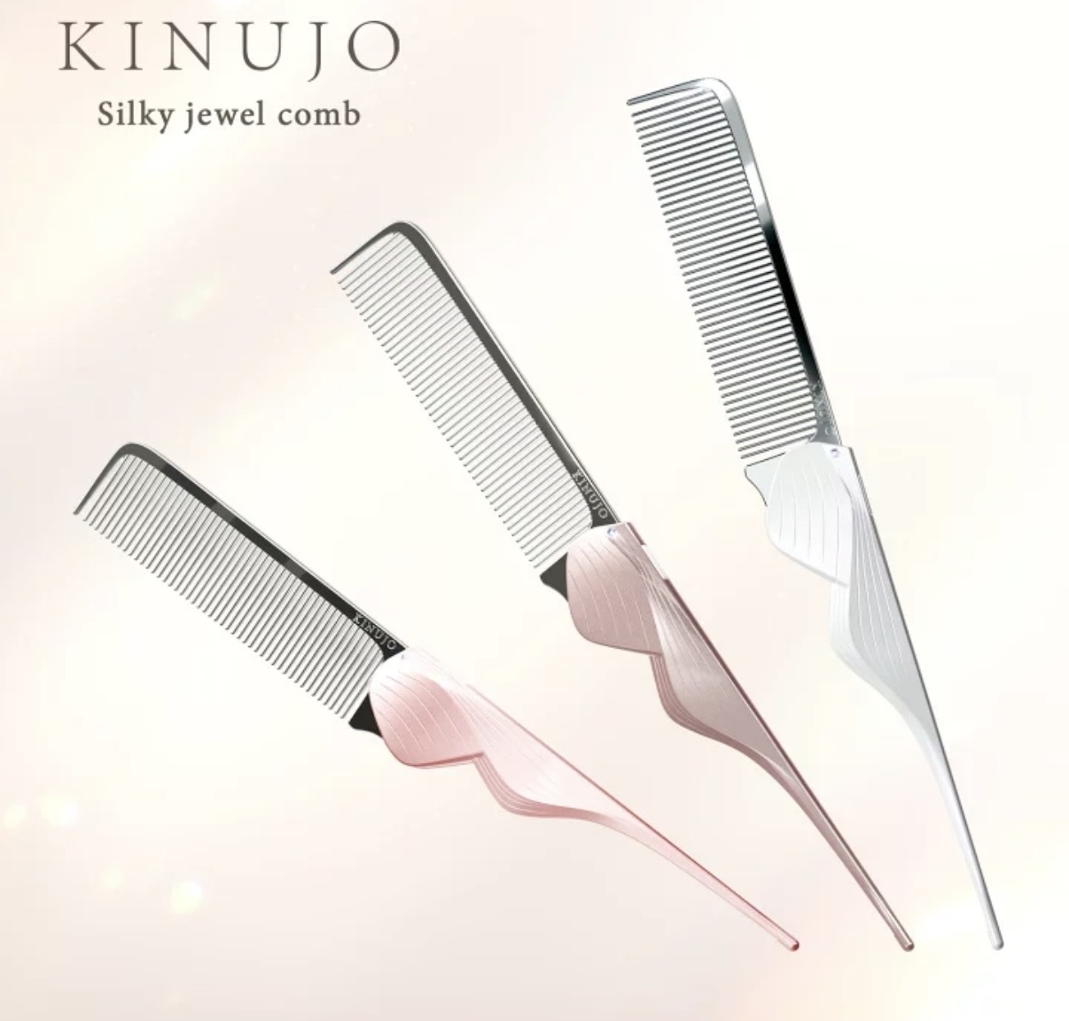 【炸爆推薦】JP Kinnujo Silky Brush 防靜電 絲綢晶鑽摺疊梳 4580 TK260806