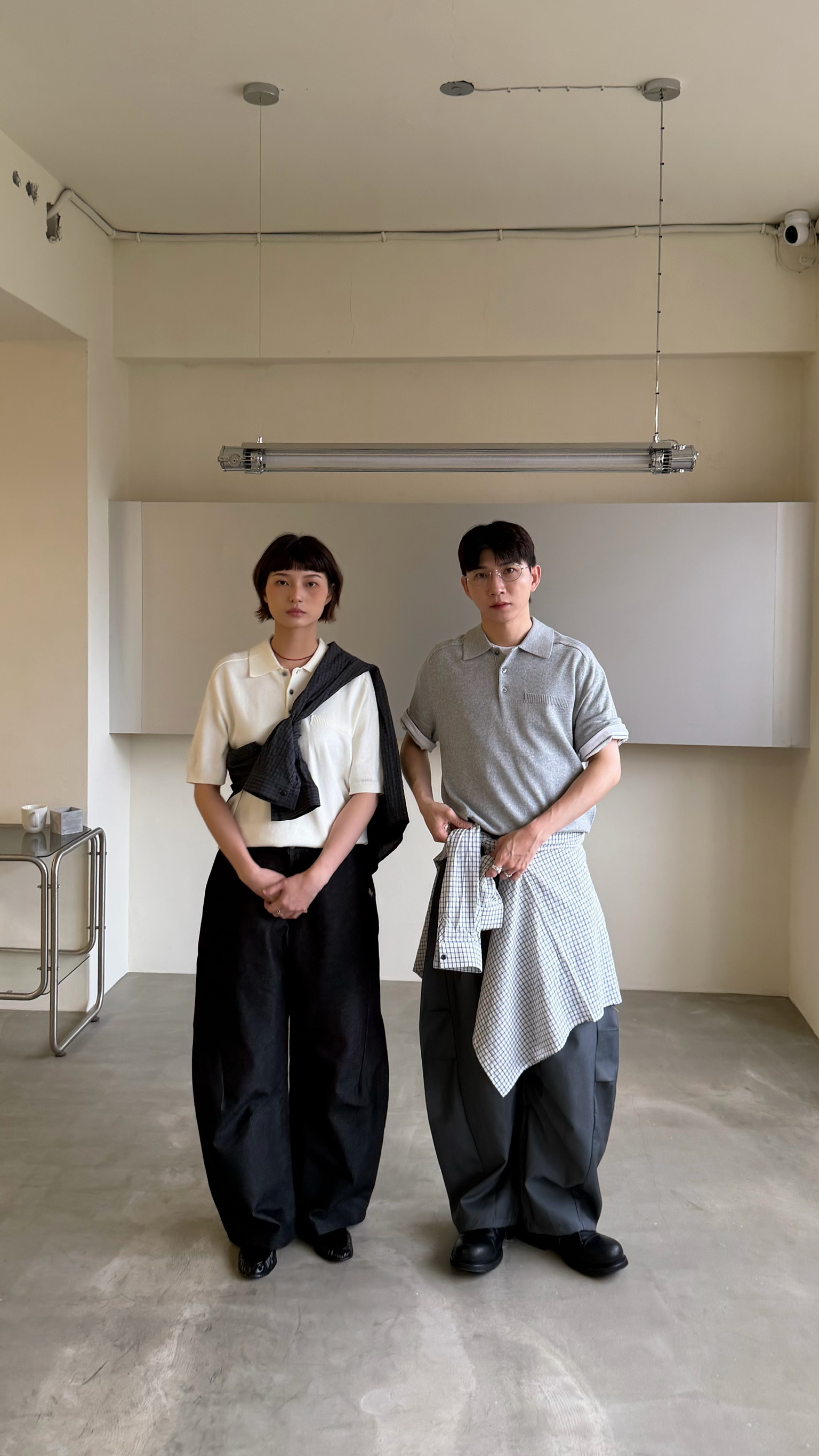 細緻口袋針織polo