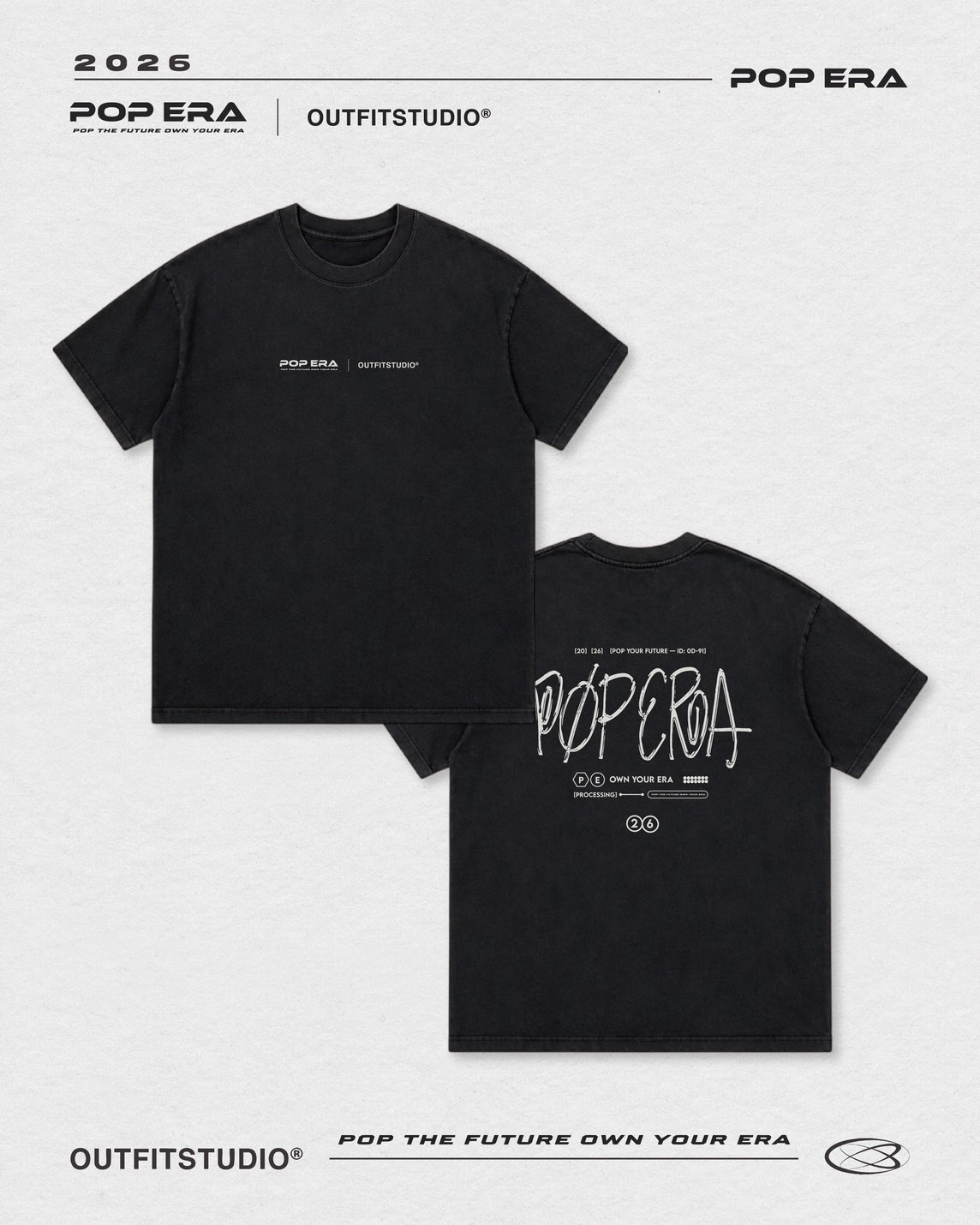 POPERA x OST Script T-Shirt（聯名款）