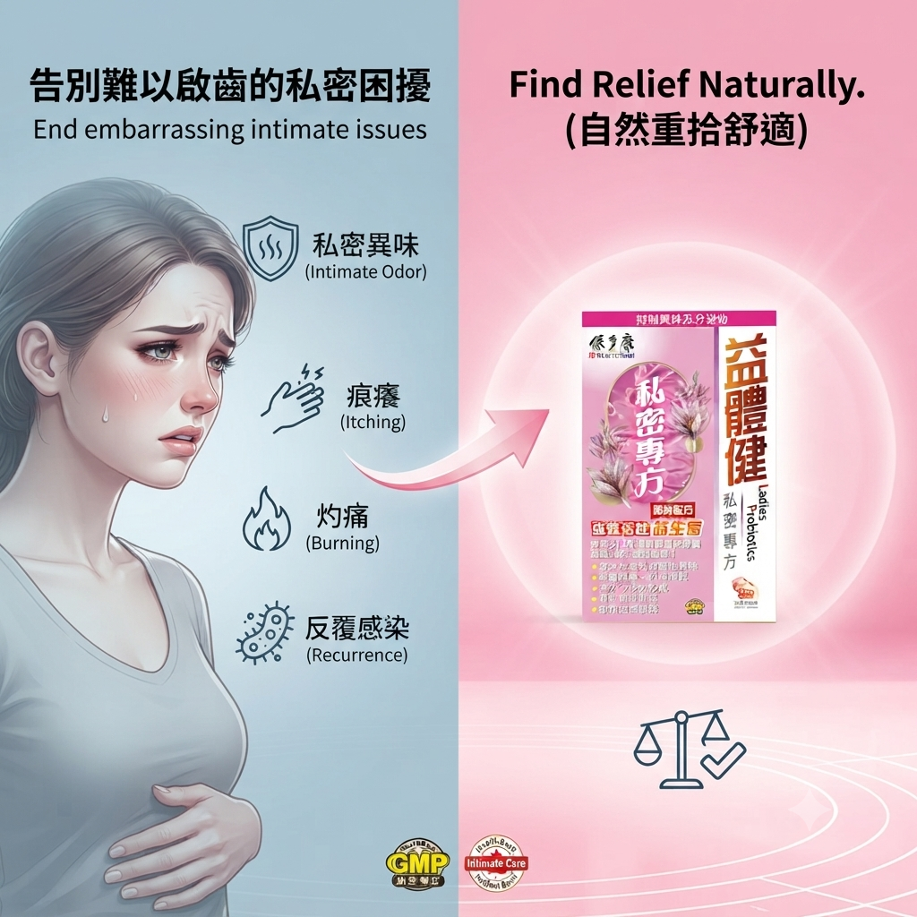 Ladies Probiotics - Triple Gold Strains Creating Acidic Protective Barrier for Intimate Health