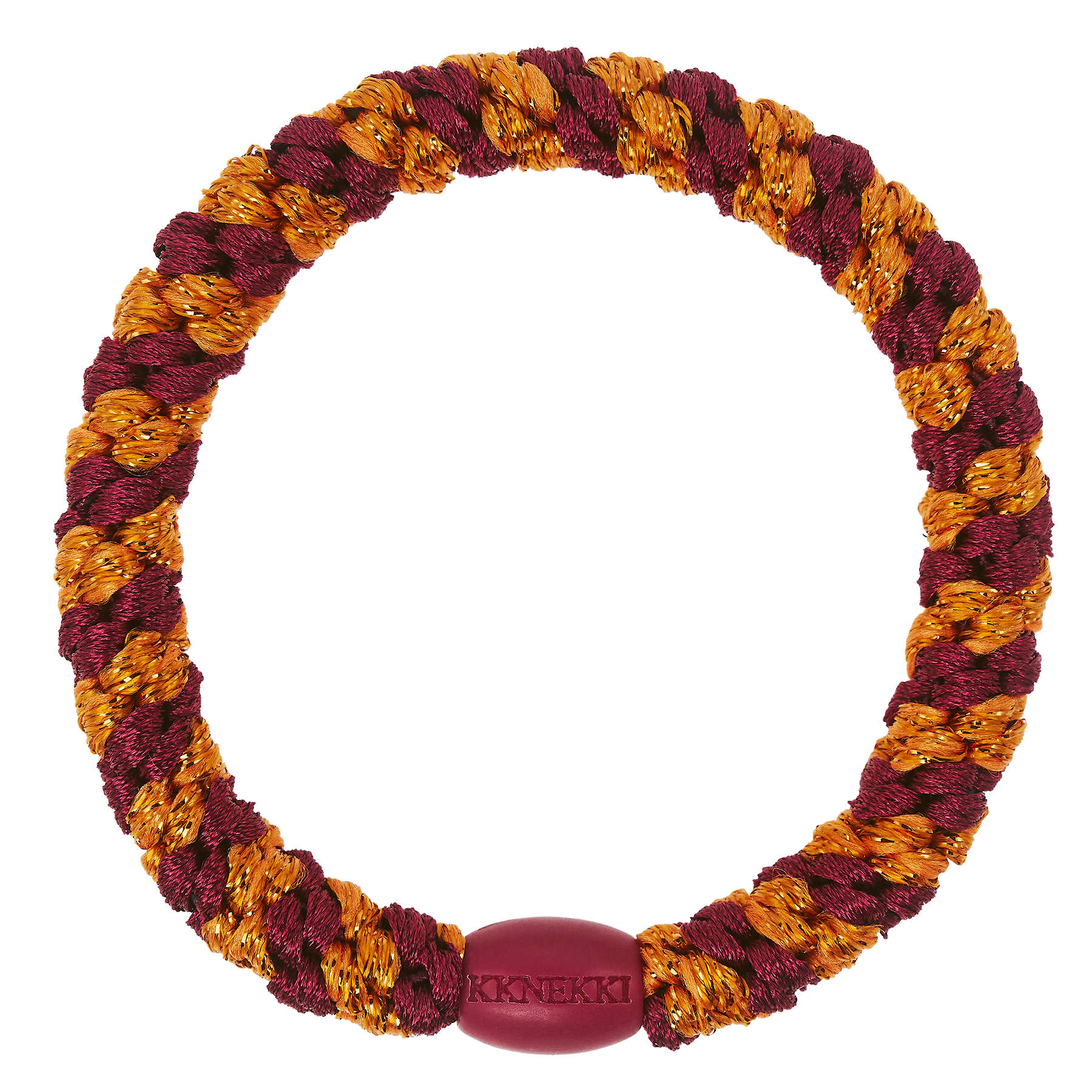 BORDEAUX ORANGE GLITTER STRIPE| KKNEKKI