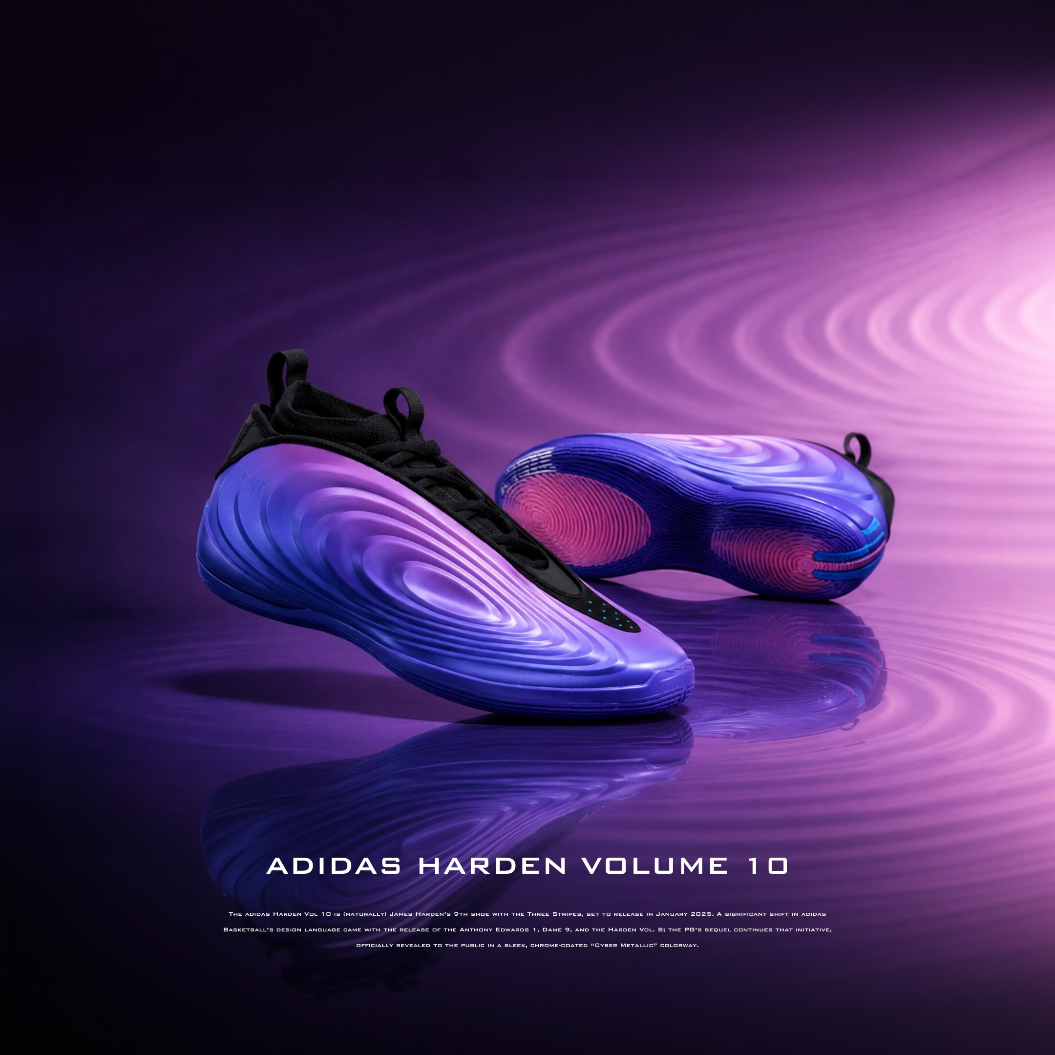 NICEDAY 代購 Adidas Harden Vol.10 黑紫色 黑 紫 漸層 未來 籃球 實戰鞋 哈登 登登 LA5918