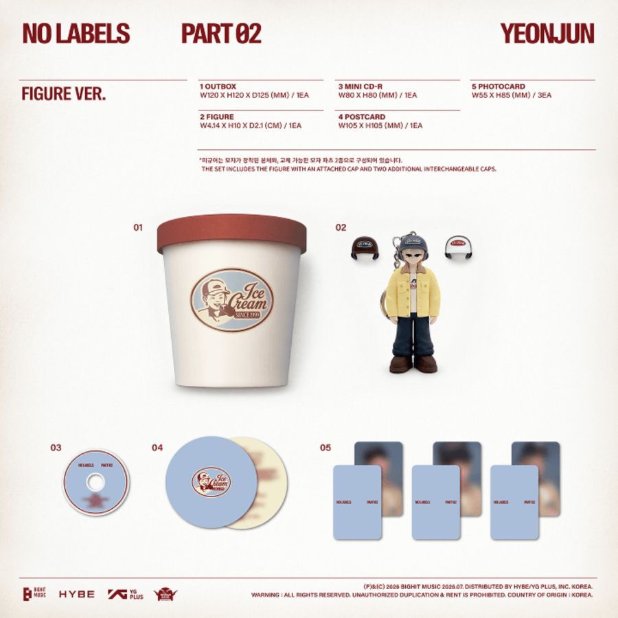 在台現貨｜崔然竣 YEONJUN (TXT) 限量版玩偶專 NO LABELS: PART 02(Figure Ver.)