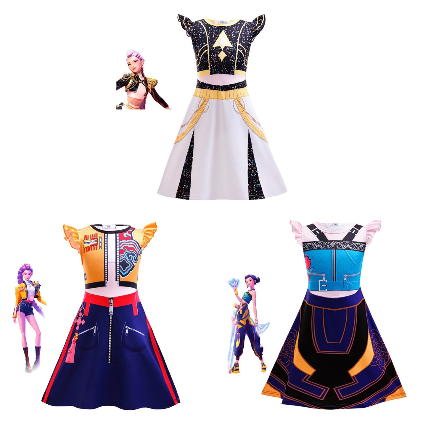 萬聖節 獵魔女團 cosplay 系列 洋裝 110-150cm #BB34