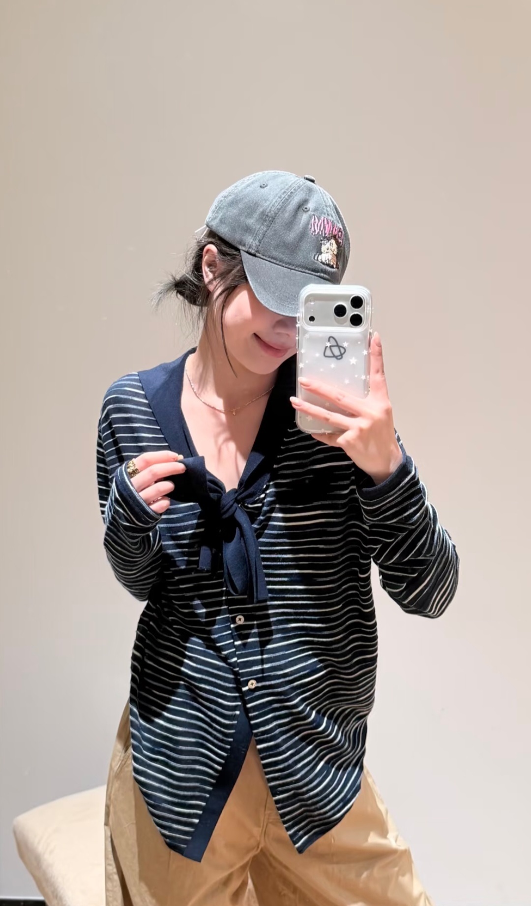 Ganni 刺繡Logo Cap 帽