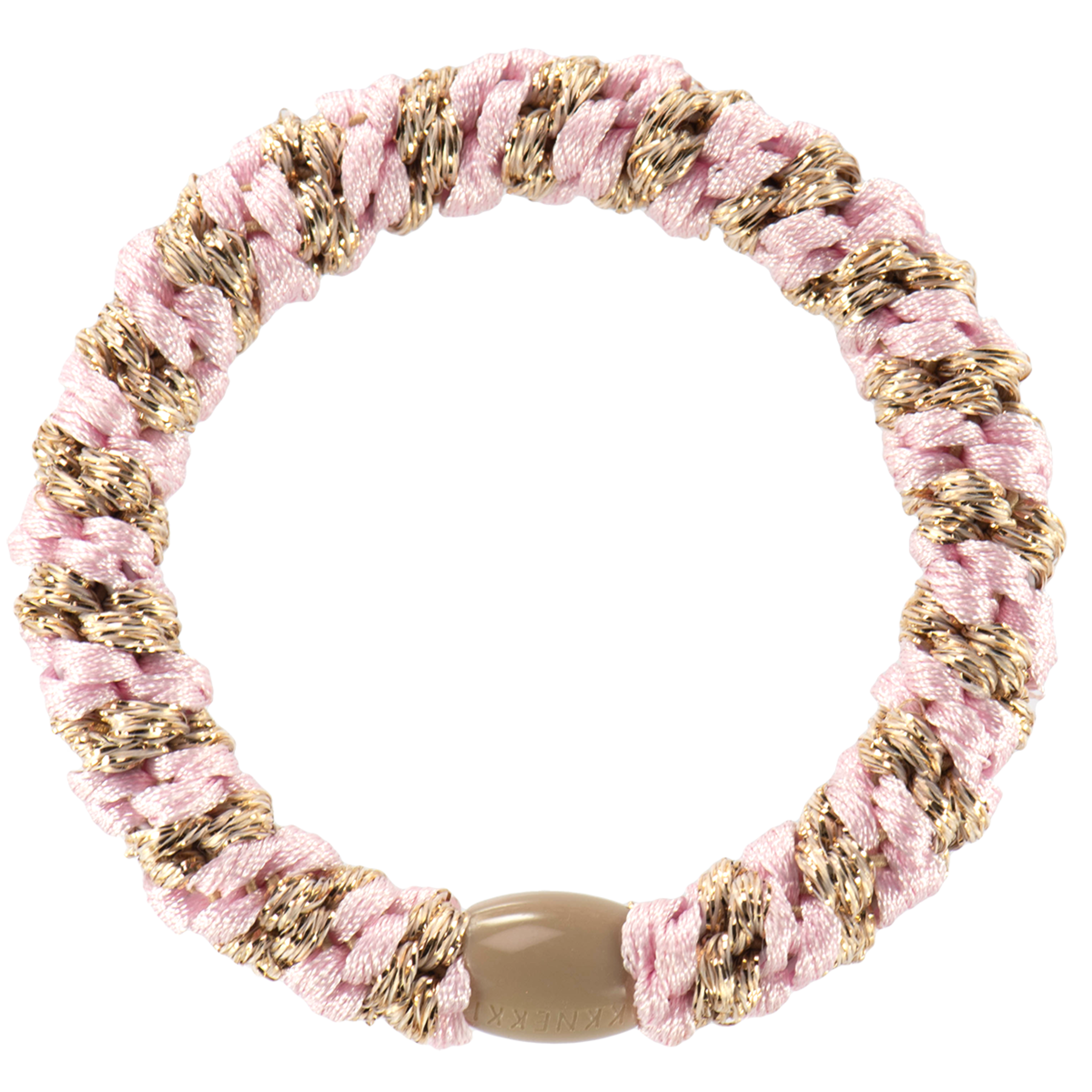 LIGHT PINK-BEIGE GLITTER STRIPE | KKNEKKI