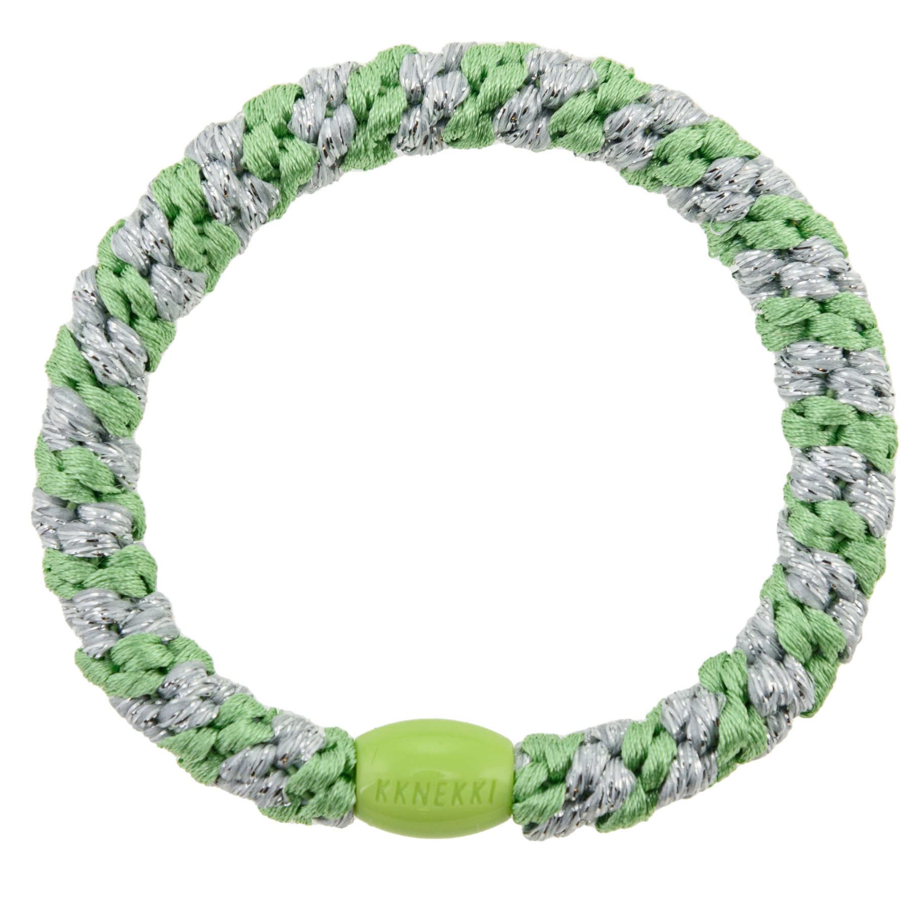 LIND GREEN SILVER GLITTER STRIPE | KKNEKKI