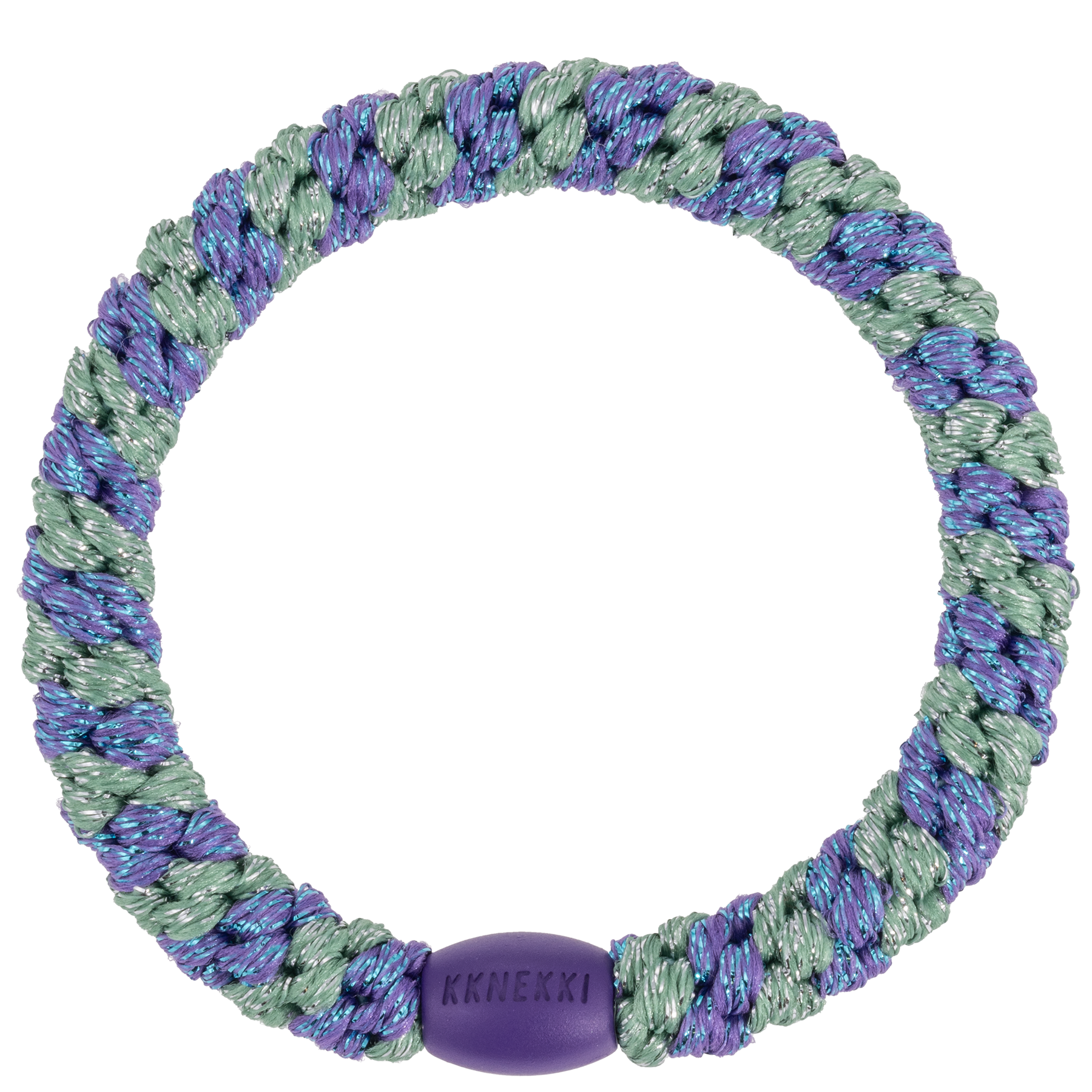 PURPLE GREEN GLITTER STRIPE | KKNEKKI