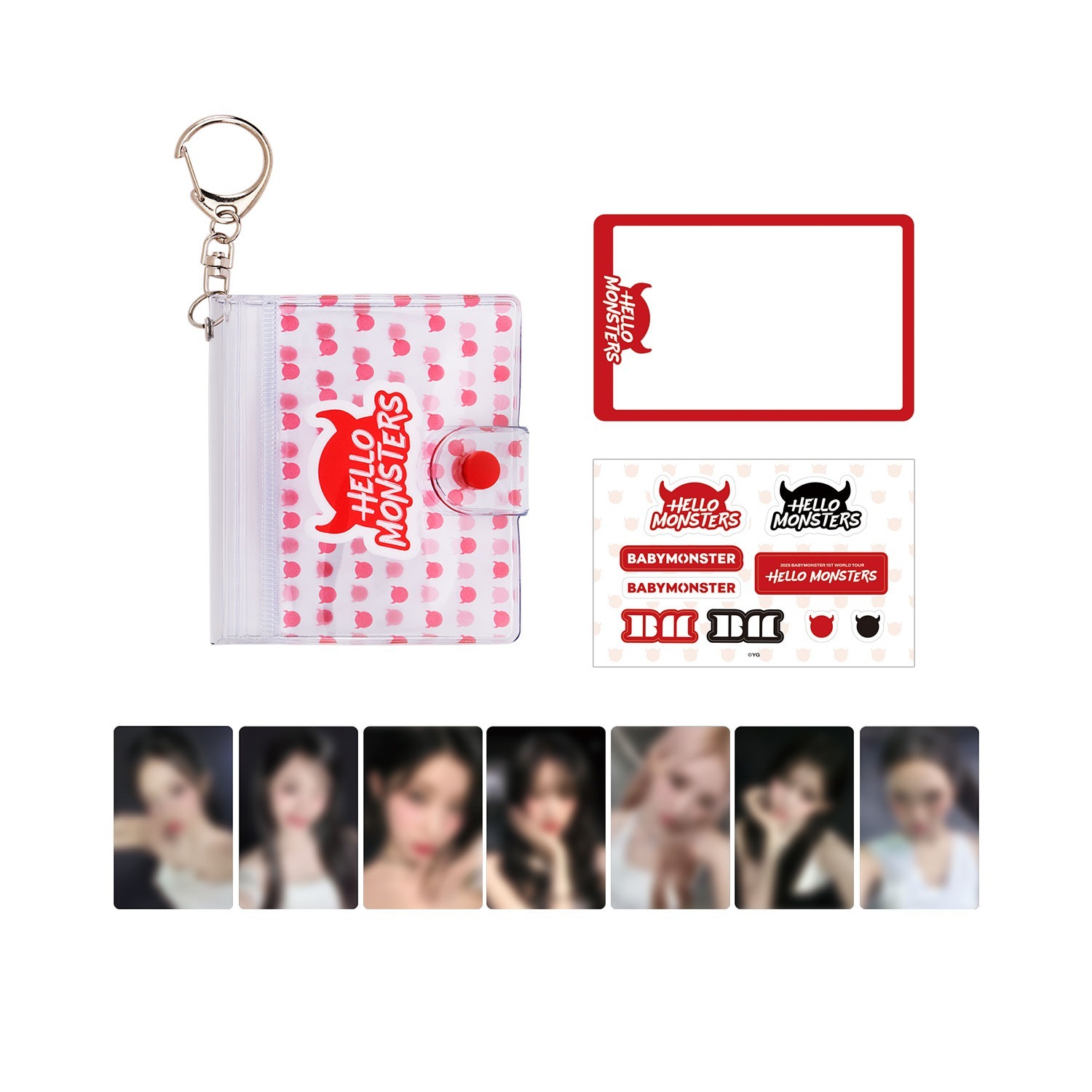 在台現貨｜BABYMONSTER [HELLOMONSTERSTOUR] PVC收納袋+小卡組