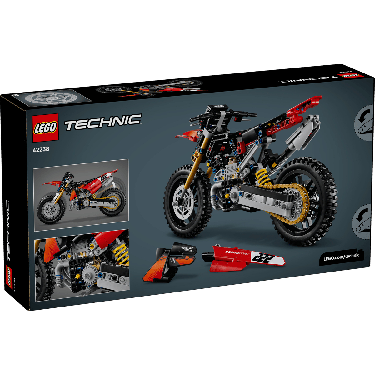 LEGO 42238 Ducati Desmo450 MX Factory 摩托車