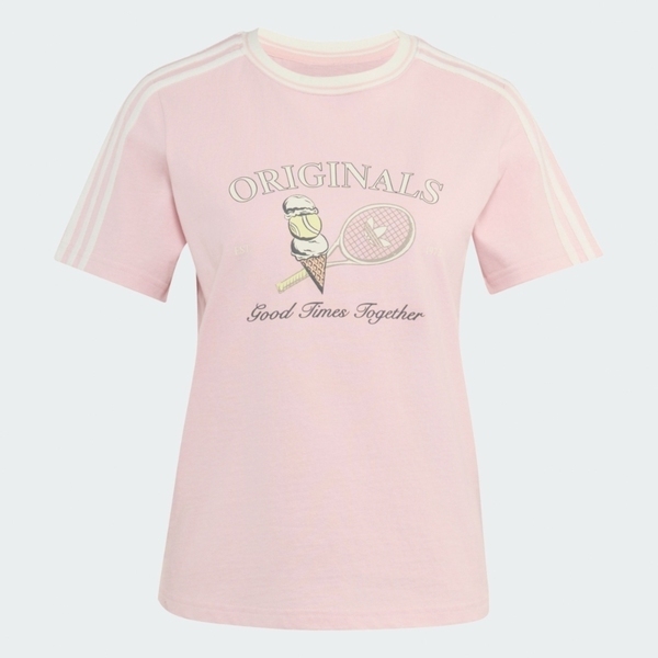 Adidas 愛迪達 Sports Tee Ss W KX6894 女 T恤 運動上衣 休閒短袖 純棉 舒適 粉紅
