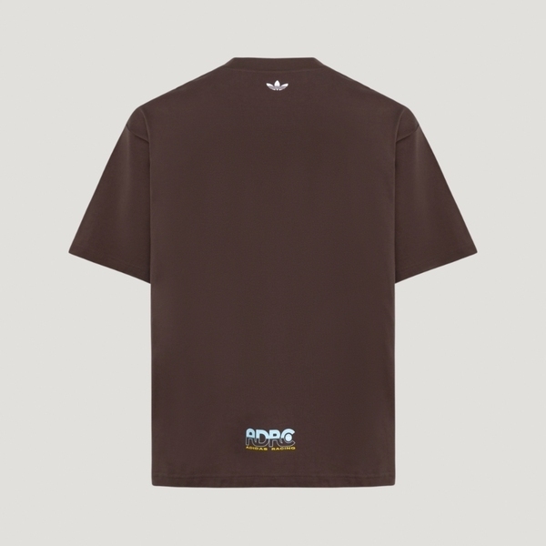 Adidas 愛迪達 Rac Gfx Tee LD6517 男 T恤 運動上衣 休閒短袖 純棉 印花 深咖啡