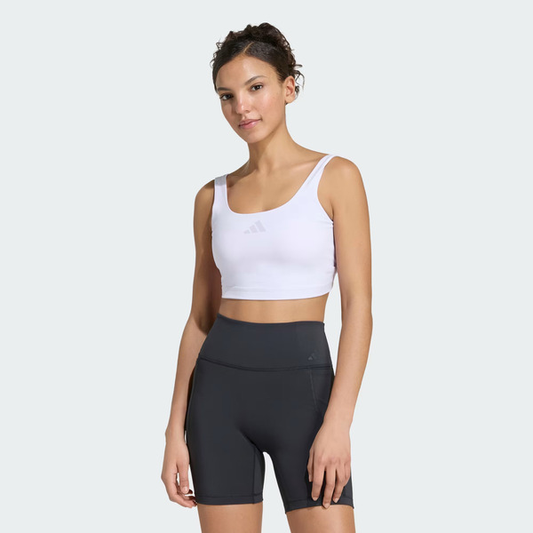 Adidas 愛迪達 Optime Bra Tank KQ8335 女 背心 運動背心 彈性 吸濕排汗 冰紫