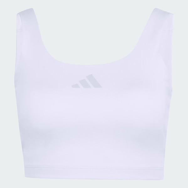 Adidas 愛迪達 Optime Bra Tank KQ8335 女 背心 運動背心 彈性 吸濕排汗 冰紫