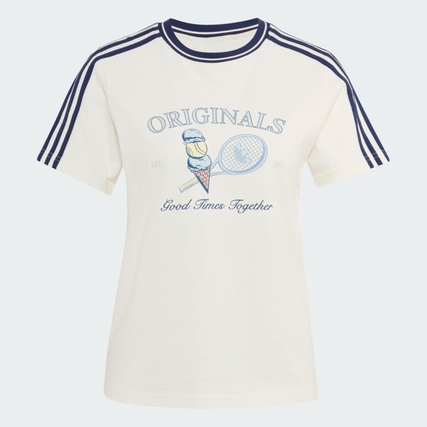 Adidas 愛迪達 Sports Tee Ss W KX6887 女 T恤 運動上衣 休閒短袖 純棉 舒適 米