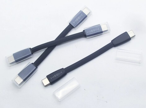 台灣現貨 60W Type-C to Type-C PD快充短線 11cm 扁線 充電線 快充線 附防塵蓋