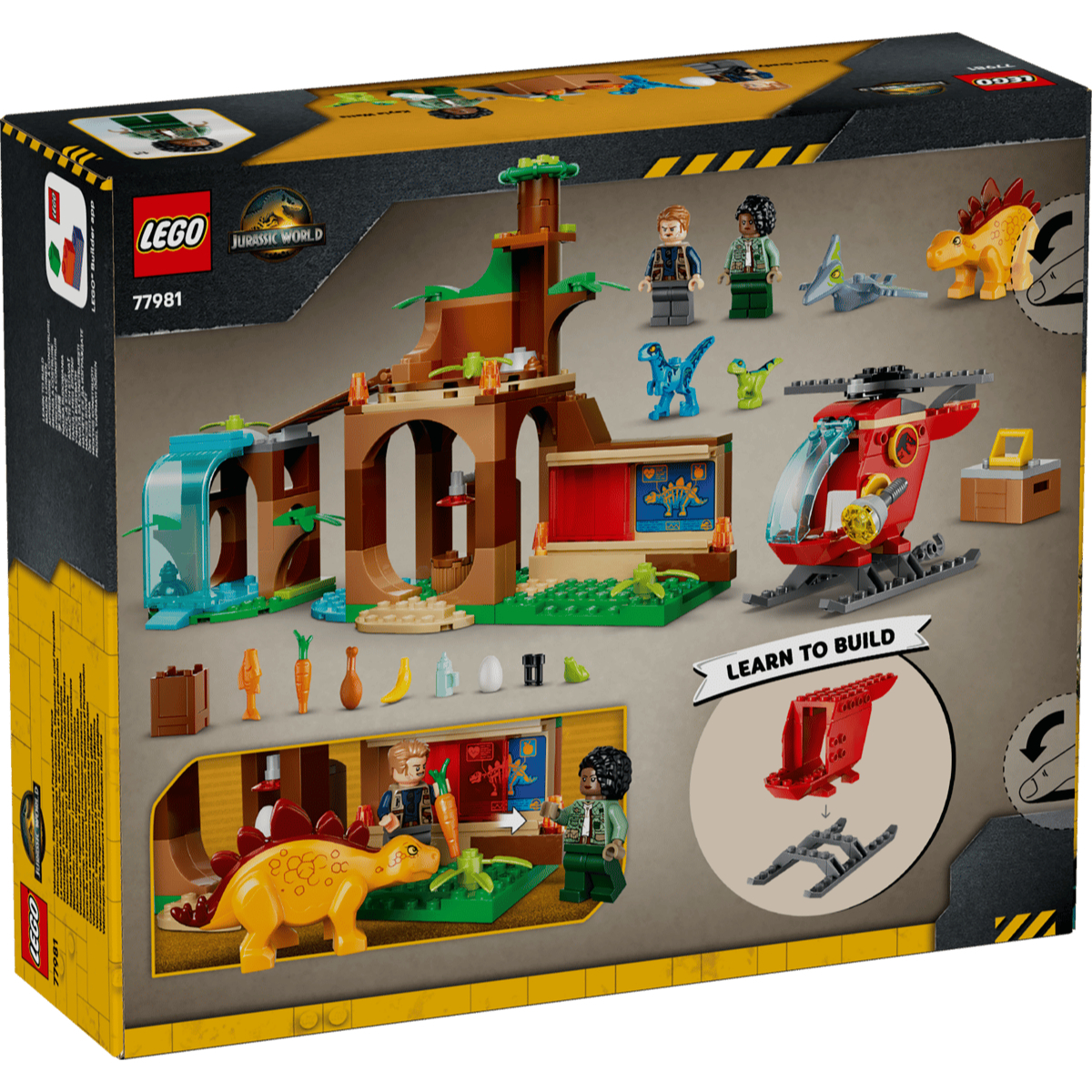 LEGO 77981 迅猛龍、劍龍和無齒翼龍救援