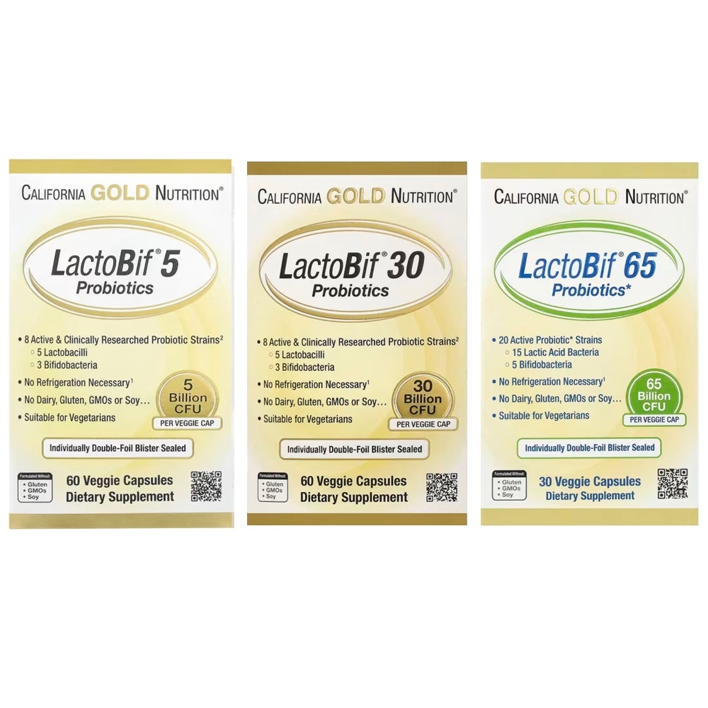 【iHerb】 Califomia Gold Nutrition LactoBif 益生菌 50億 300億 650億