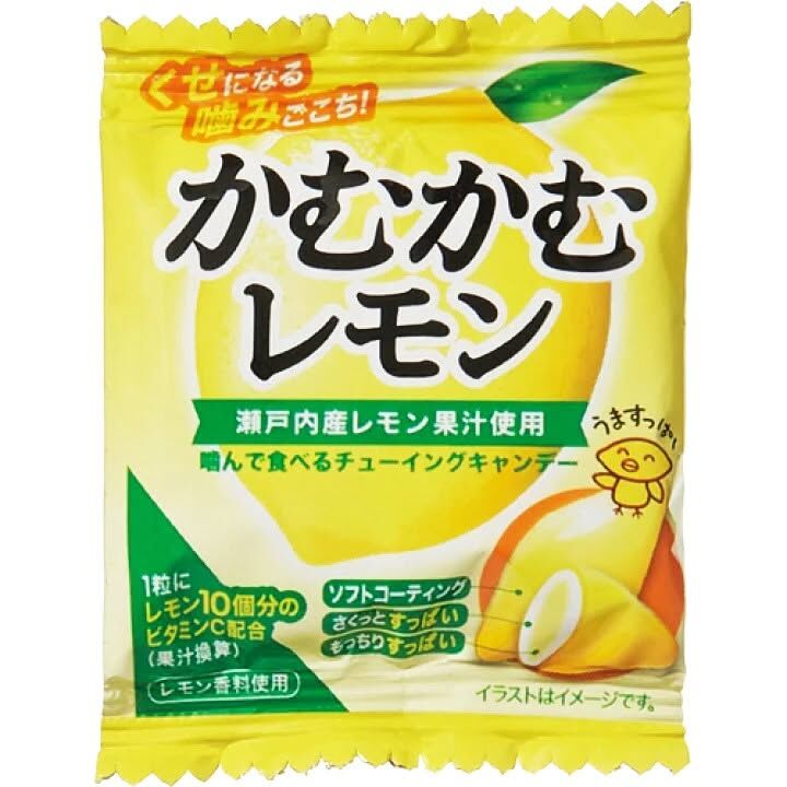 日本 三菱食品 瀨戶內檸檬脆皮軟糖 50袋入 醒神提神酸甜口感與維他命C補充