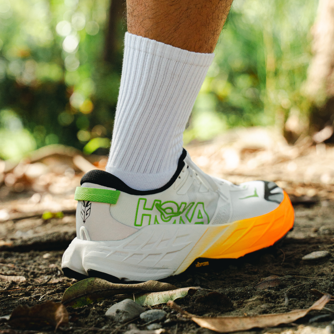 Hoka Speedgoat 7 Wide 1171930-FNTN 男 越野鞋 寬楦 輕量 郊山 野跑 白 橘