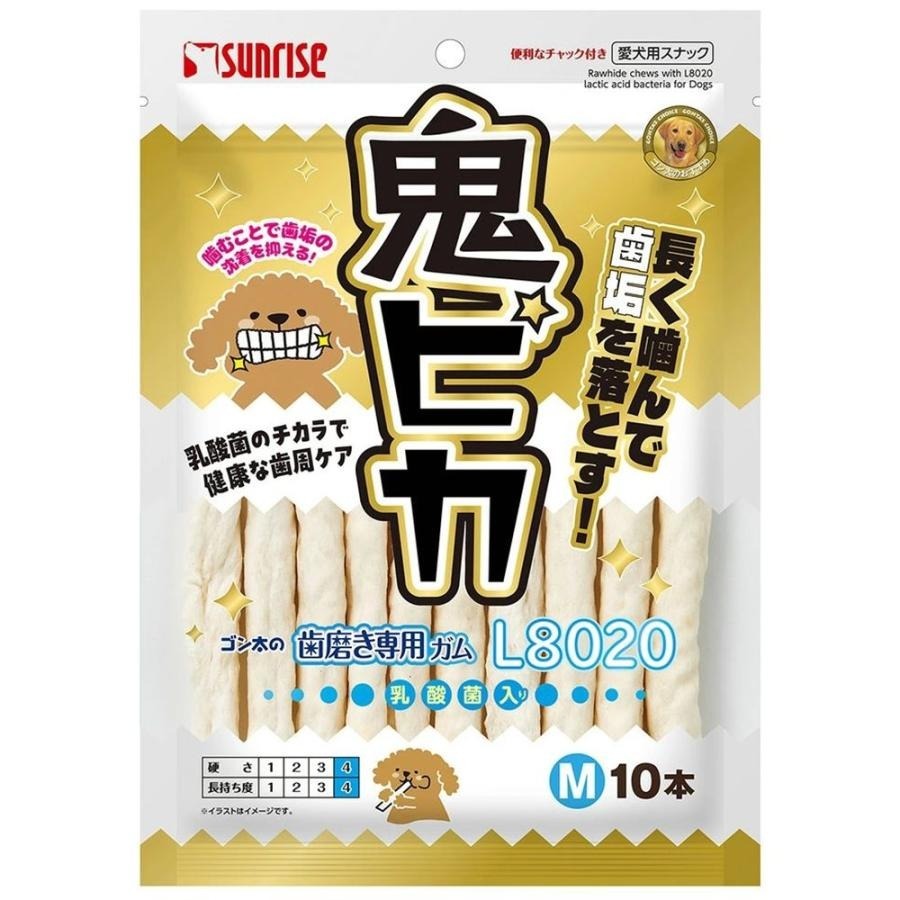 Sunrise 狗小食．齒垢專用L8020潔齒棒 乳酸菌 M 10支