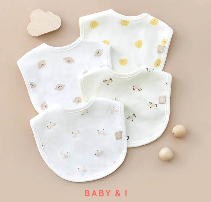 【BABY & I】Korea Seasons Cotton Bib (Bunny Pattern)