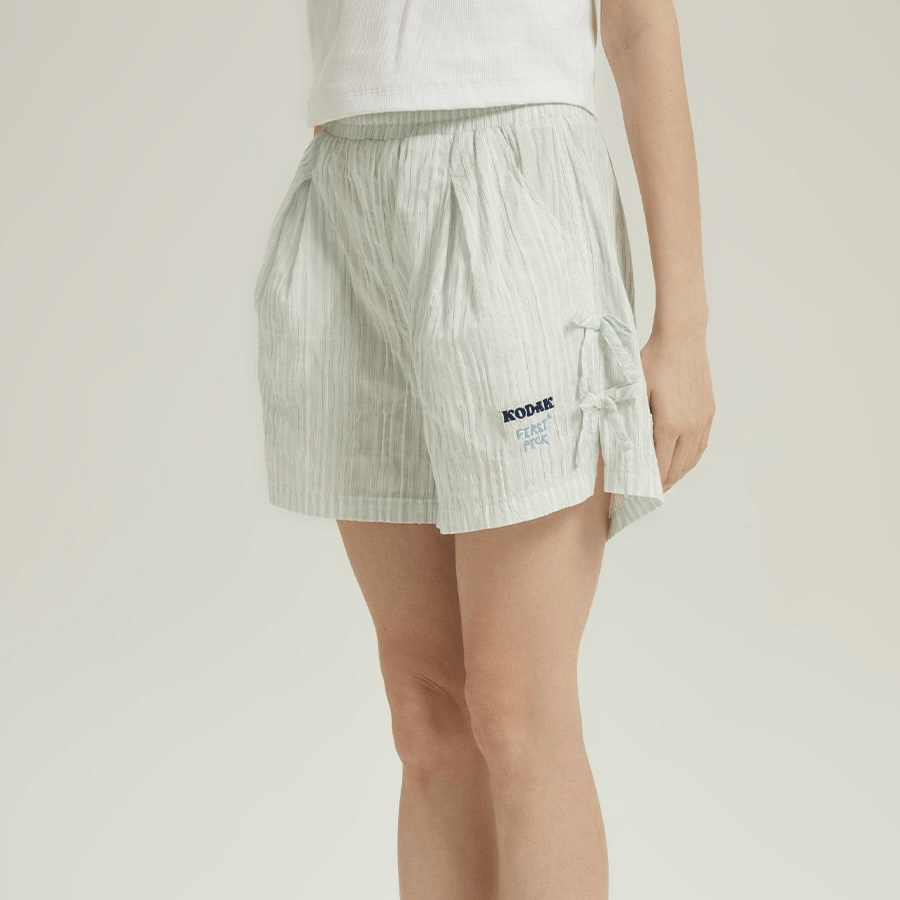 Kodak｜K6222LHP51 Cine Lounge Linen-Like 3/4 Shorts Women [2 colors] K301