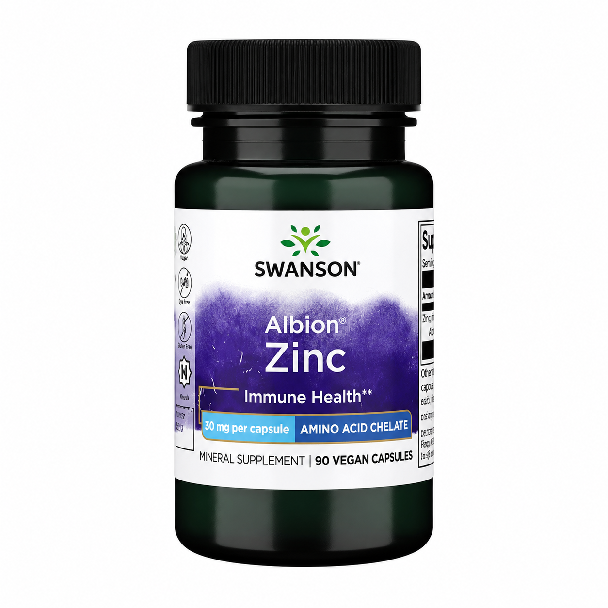 【iHerb】Swanson 斯旺森 Albion 鋅 雙甘胺酸螯合鋅 30mg 90粒