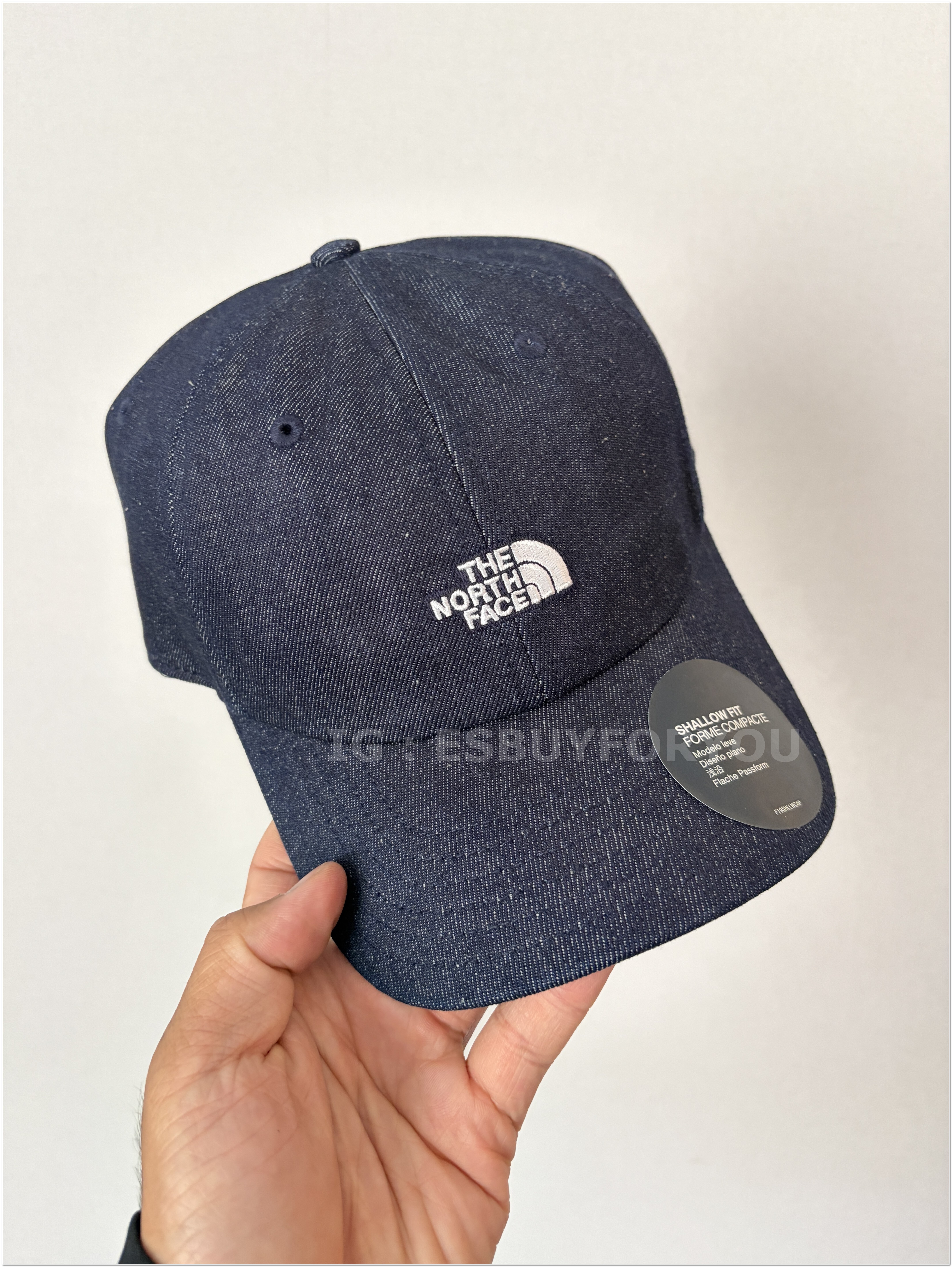 THE NORTH FACE 大人 牛仔材質 刺繡標誌 帽子