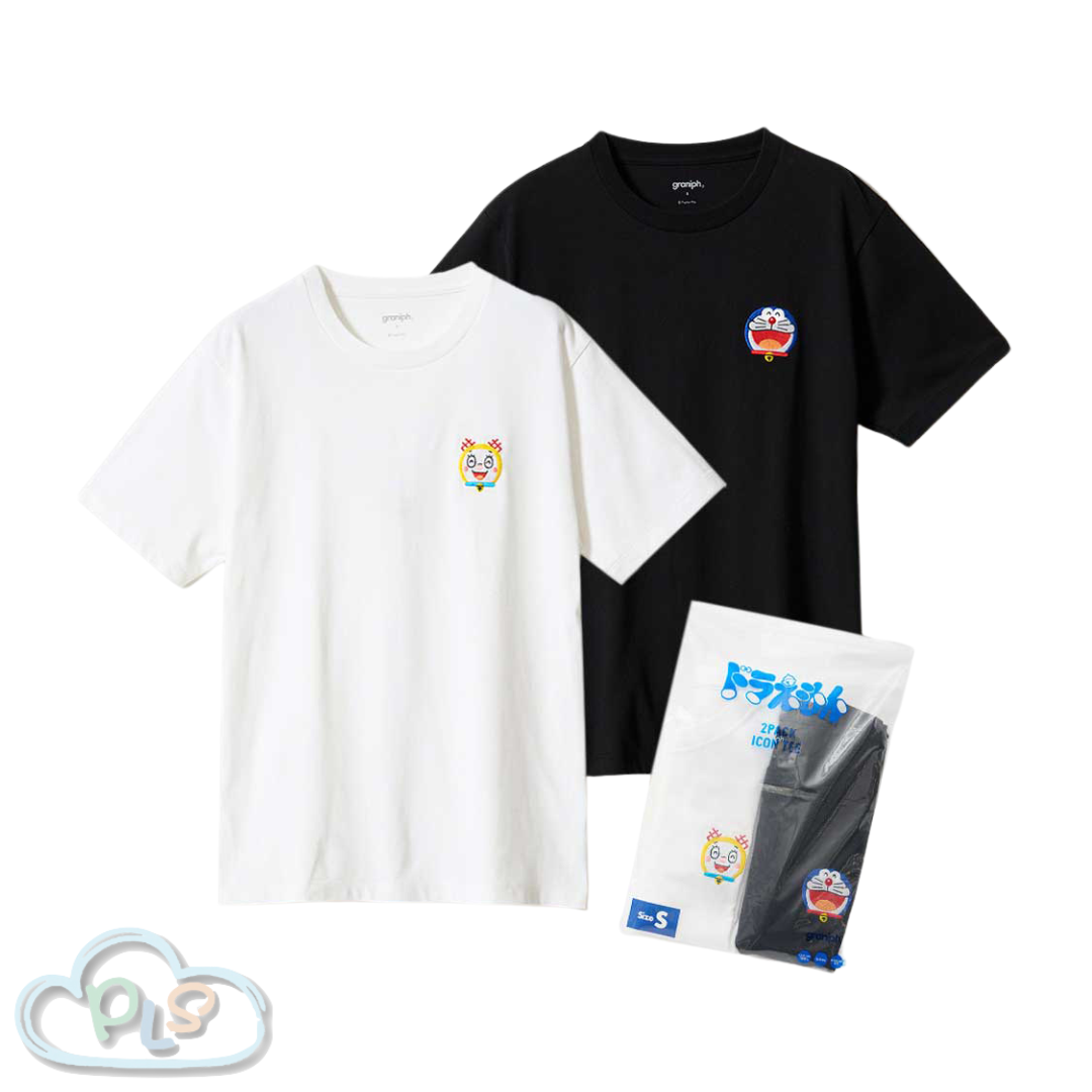 2pc Set IconT恤 多啦A夢與多啦美 多啦A夢 Graniph #13006-1