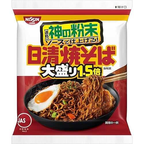 日本 好市多 日清 燒炒麵 大盛1.5倍 12食整箱裝 神之粉末醬汁經典日式日式炒麵