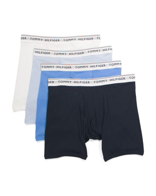 【預購】TOMMY HILFIGER H0807101  Essentials 男裝平口內褲(4件裝)
