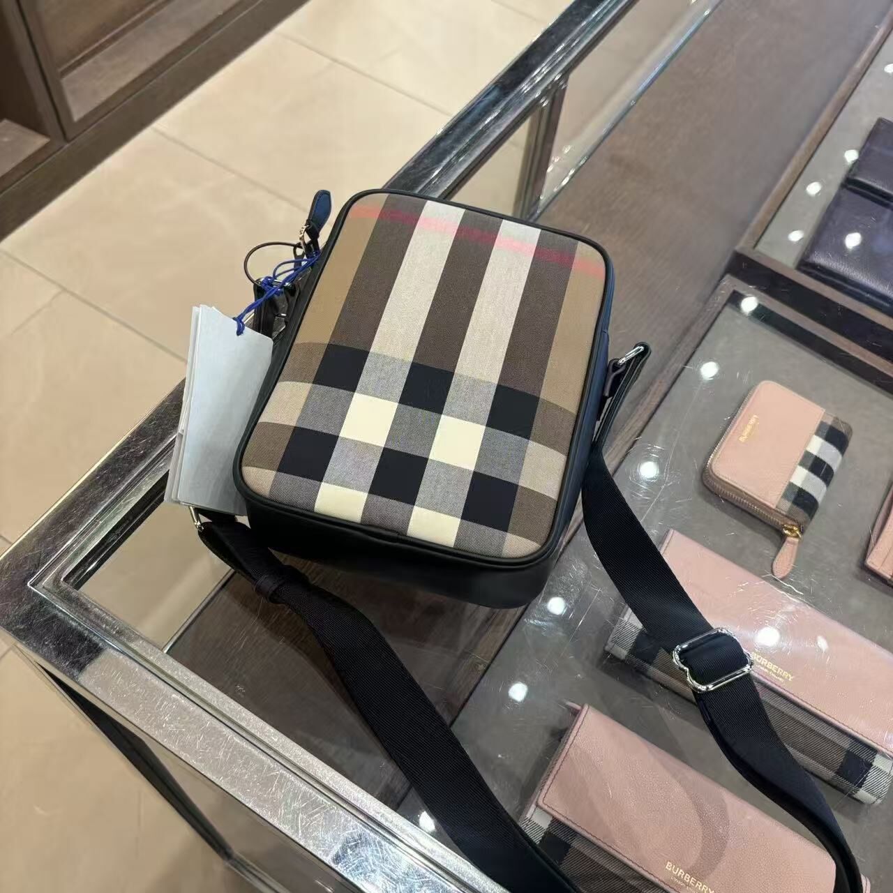 【預購】Burberry S0807202 格紋斜孭袋