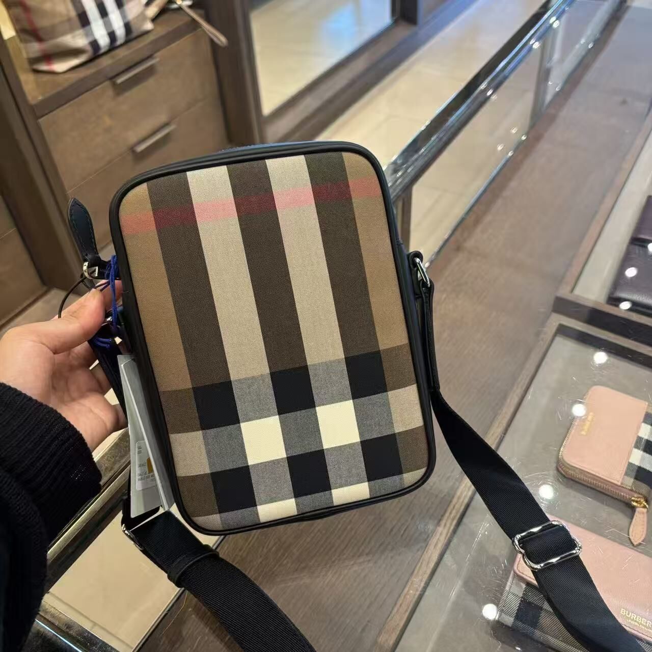 【預購】Burberry S0807202 格紋斜孭袋