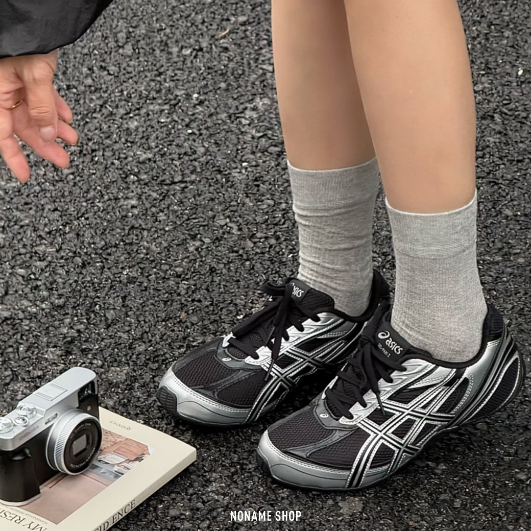 ASICS GEL-PHAI Z 透氣 網布 薄底 休閒鞋 跑鞋 黑銀 (男/女款)