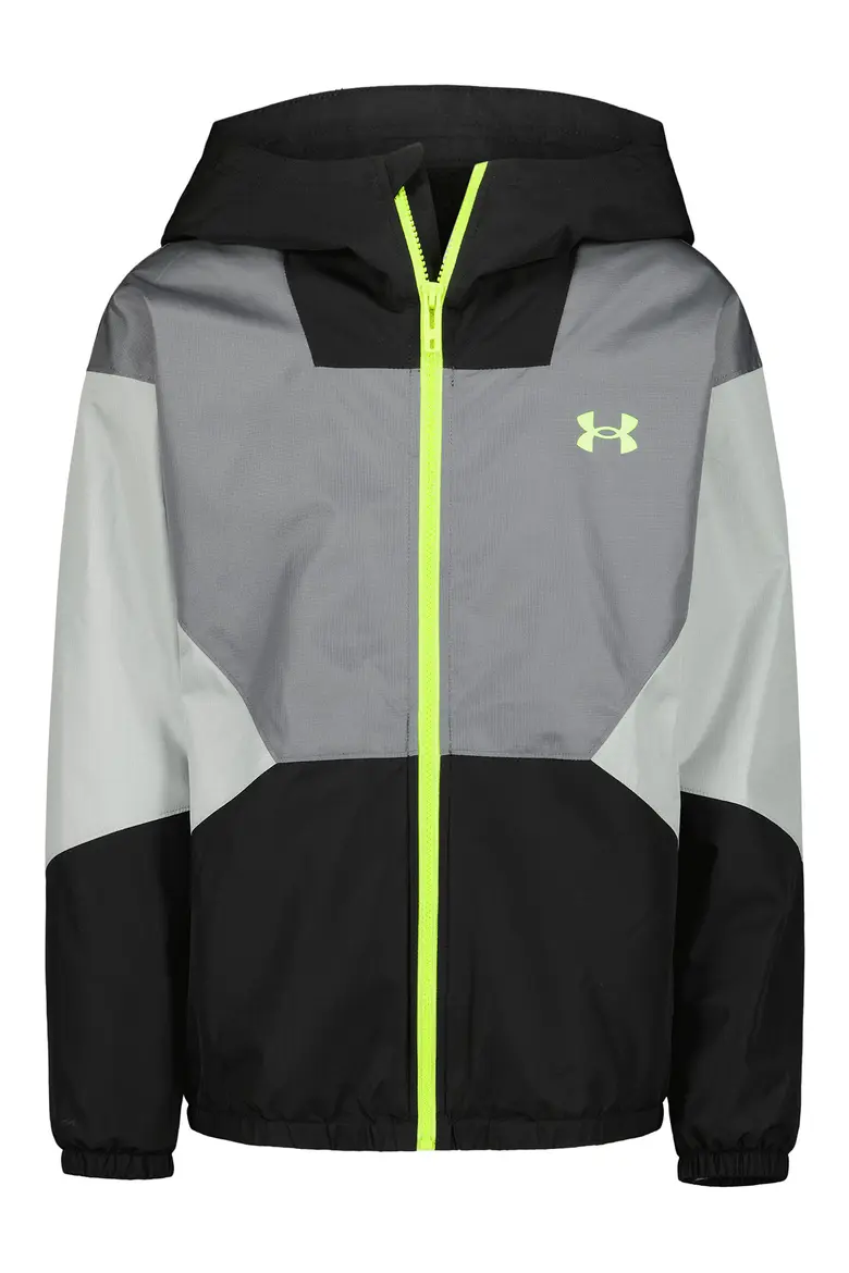 【預購】UNDER ARMOUR H0807111 Manataug 童裝防風外套 (黑灰拼色)