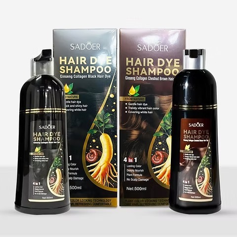 Sadoer Hair Dye Shampoo (4 in 1) 500ml