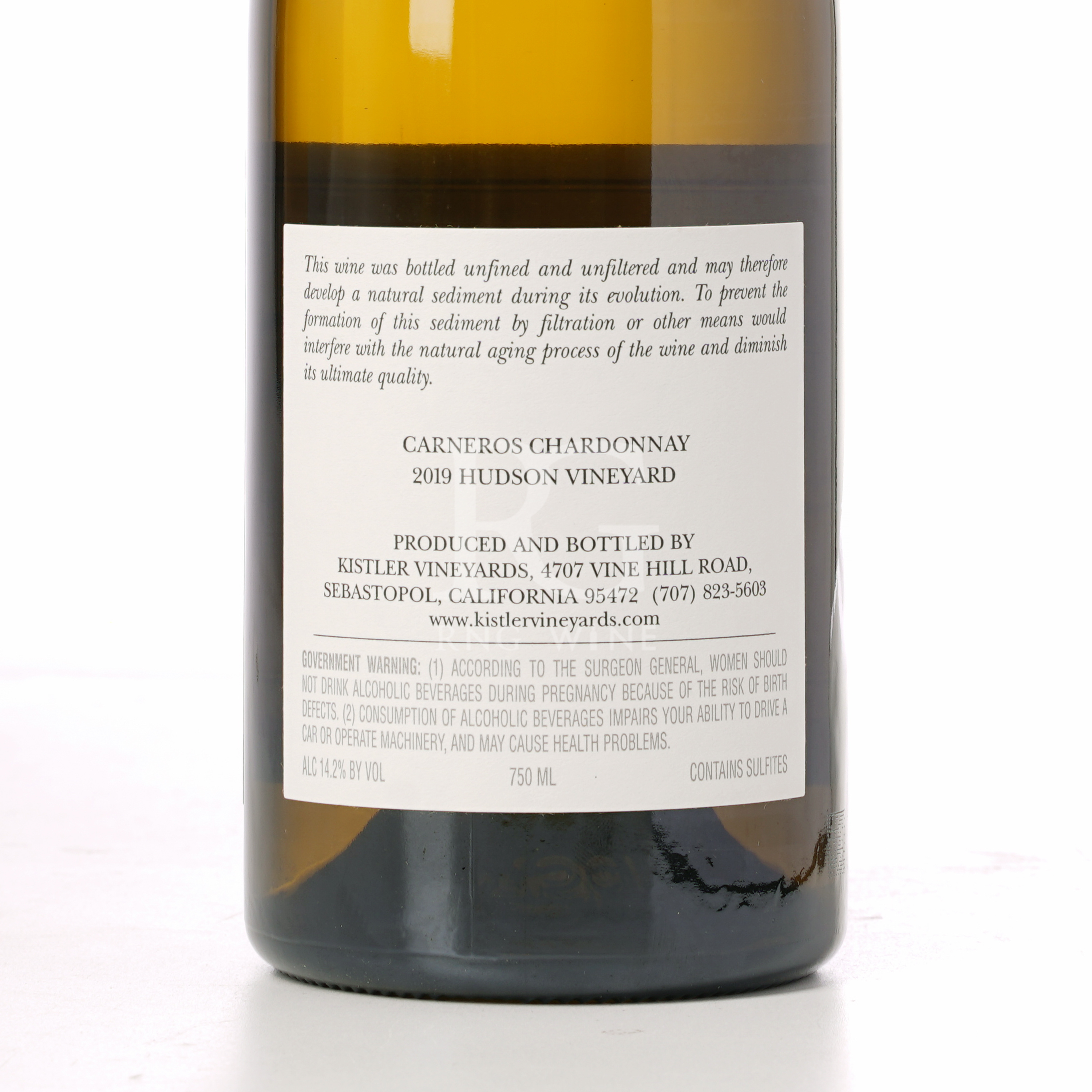 Kistler Hudson Vineyards Chardonnay 2019 (RP98)