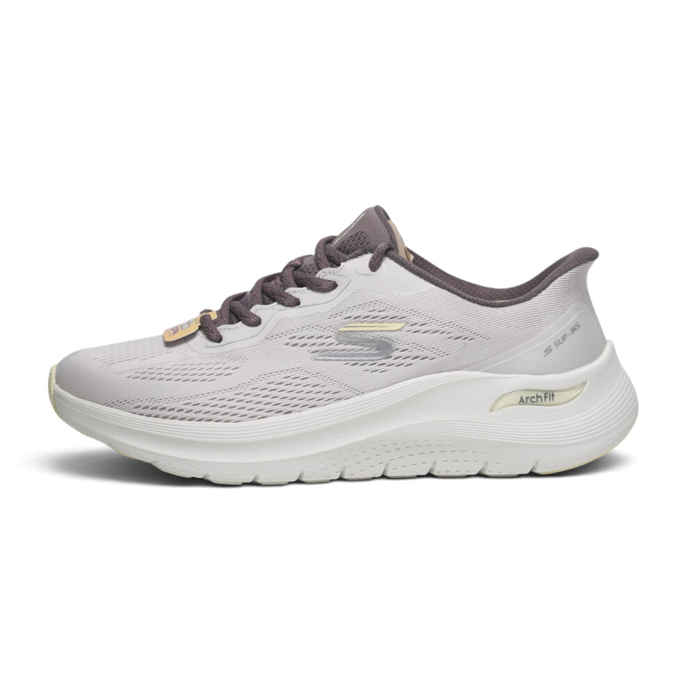SKECHERS 休閒鞋 ARCH FIT 2.0 淺灰紫 足弓 瞬穿 寬楦 女 150338WLTMV