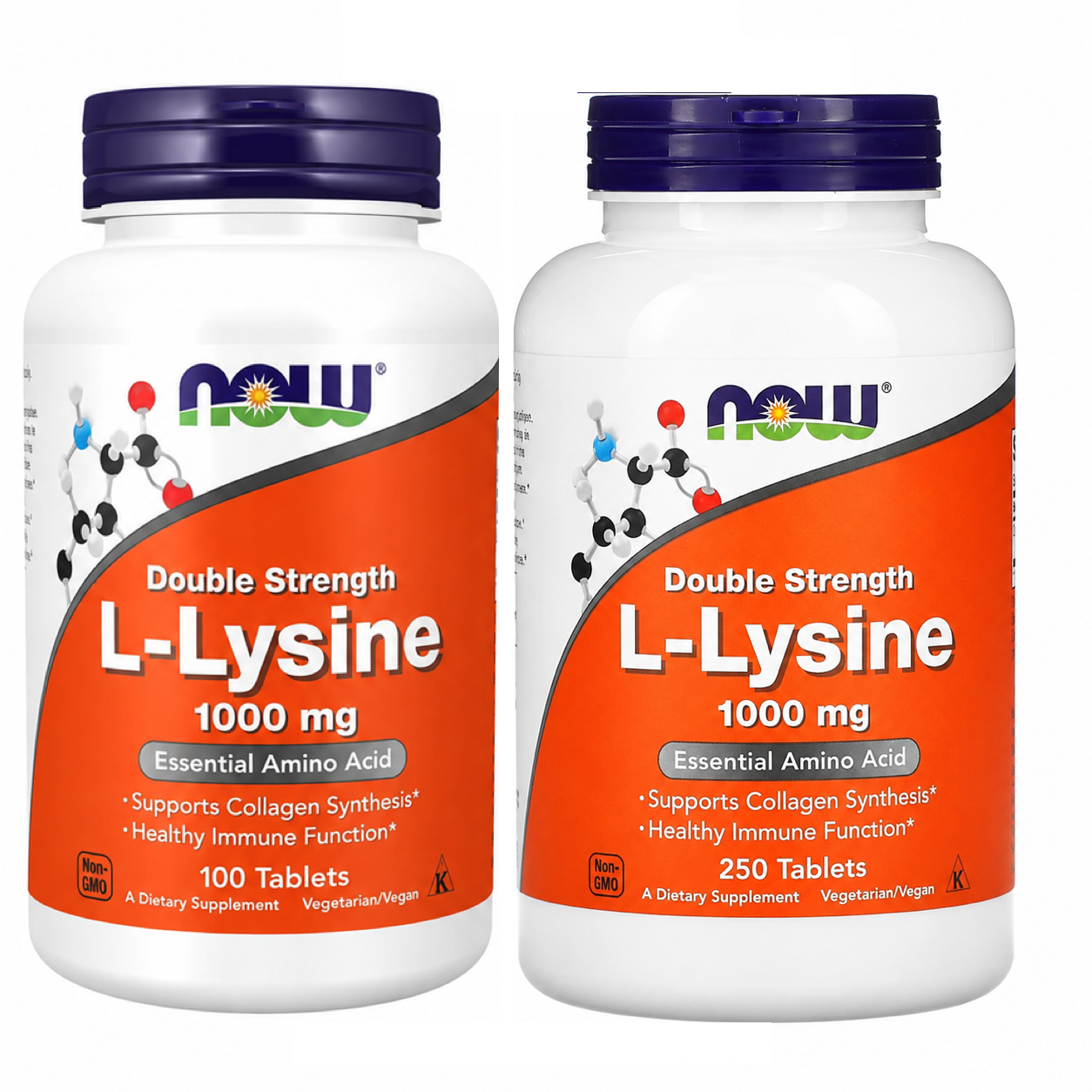 【iHerb】NOW Foods L-Lysine L-賴氨酸 左旋離氨酸 1000mg 100/250片