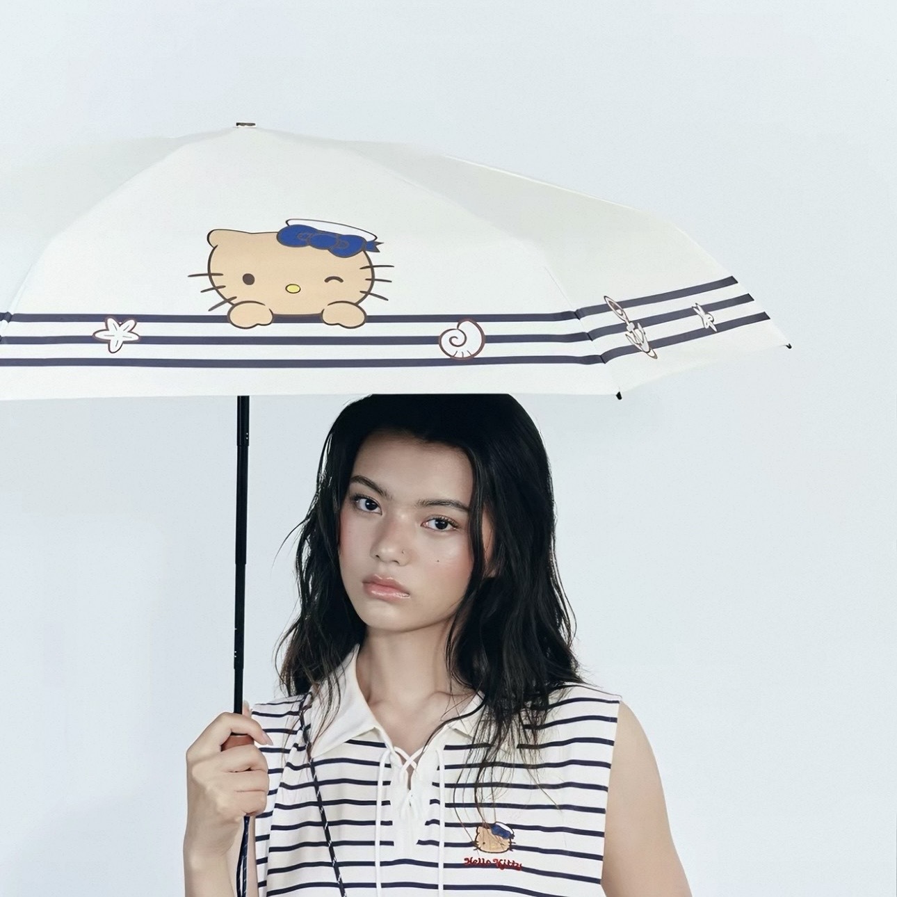 TBH x SANRIO HELLO KITTY 便攜 晴雨兩用 雨傘 遮陽傘 斜背包 海魂漫遊記 一起去航行