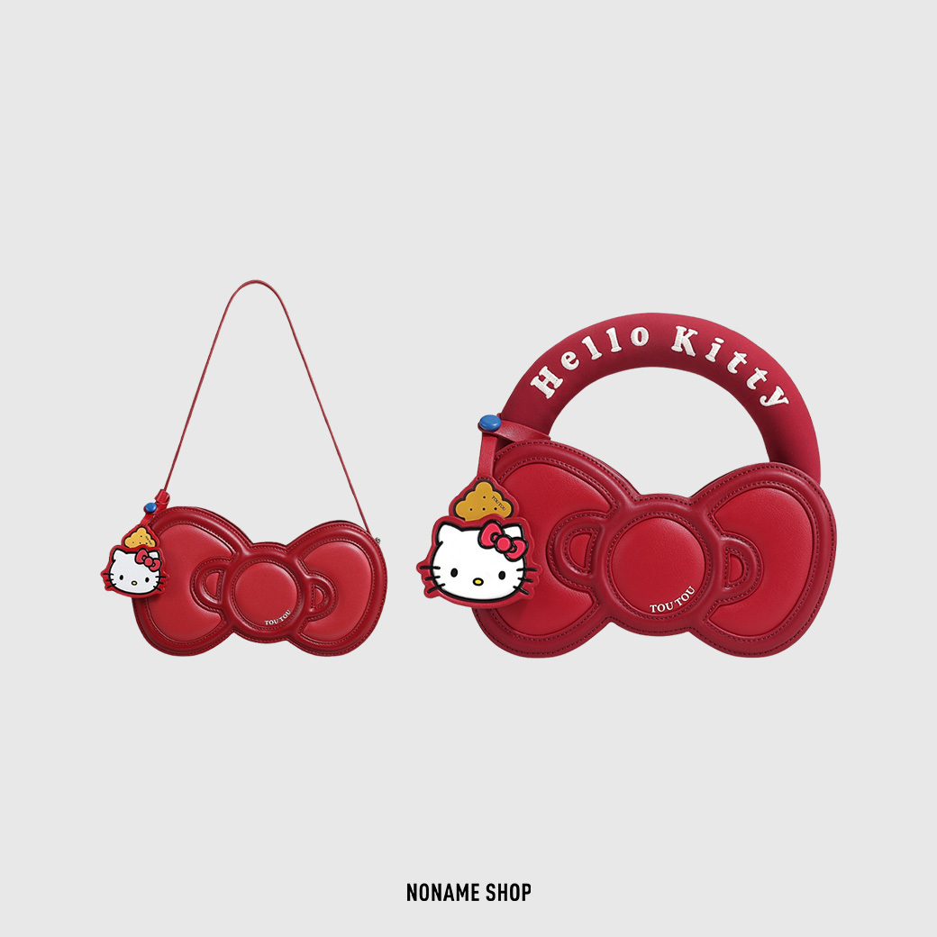 TOUTOU X Hello Kitty 聯名款 三麗鷗 凱蒂貓 KITTY 蝴蝶結 肩背包 手提包 兩款