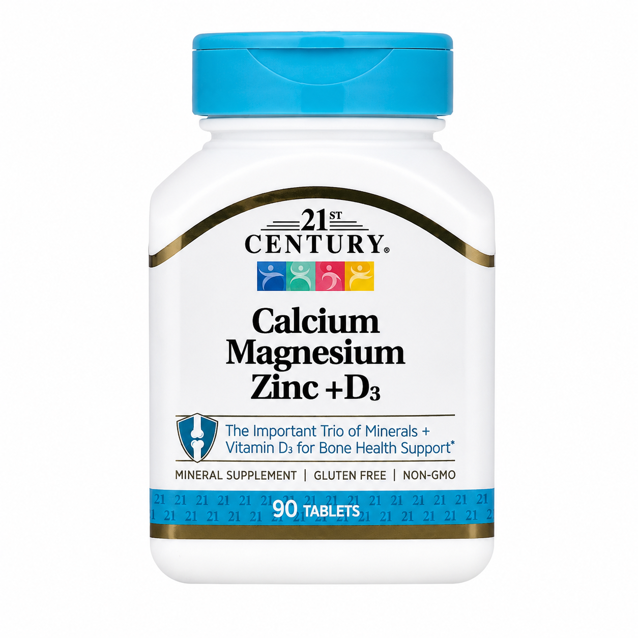 【iHerb】21st Century 21世紀 鈣鎂鋅+D3 90片