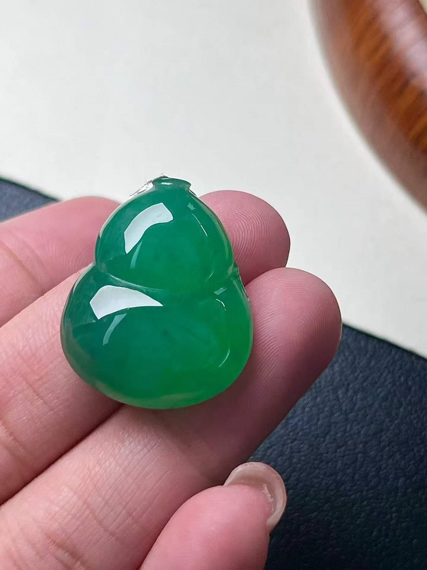 翡翠葫蘆,天然翡翠A玉, 緬甸玉, Jade, Jadeite