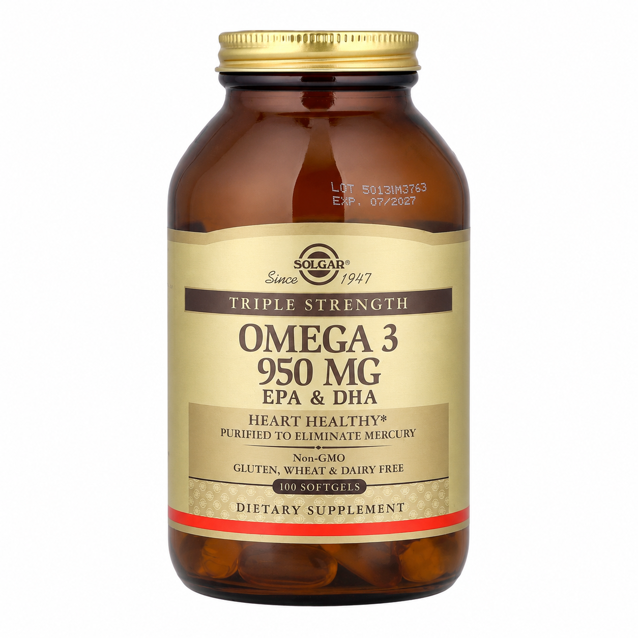 【iHerb】任兩件免運 Solgar Omega-3魚油 EPA DHA 三重強度魚油 950mg