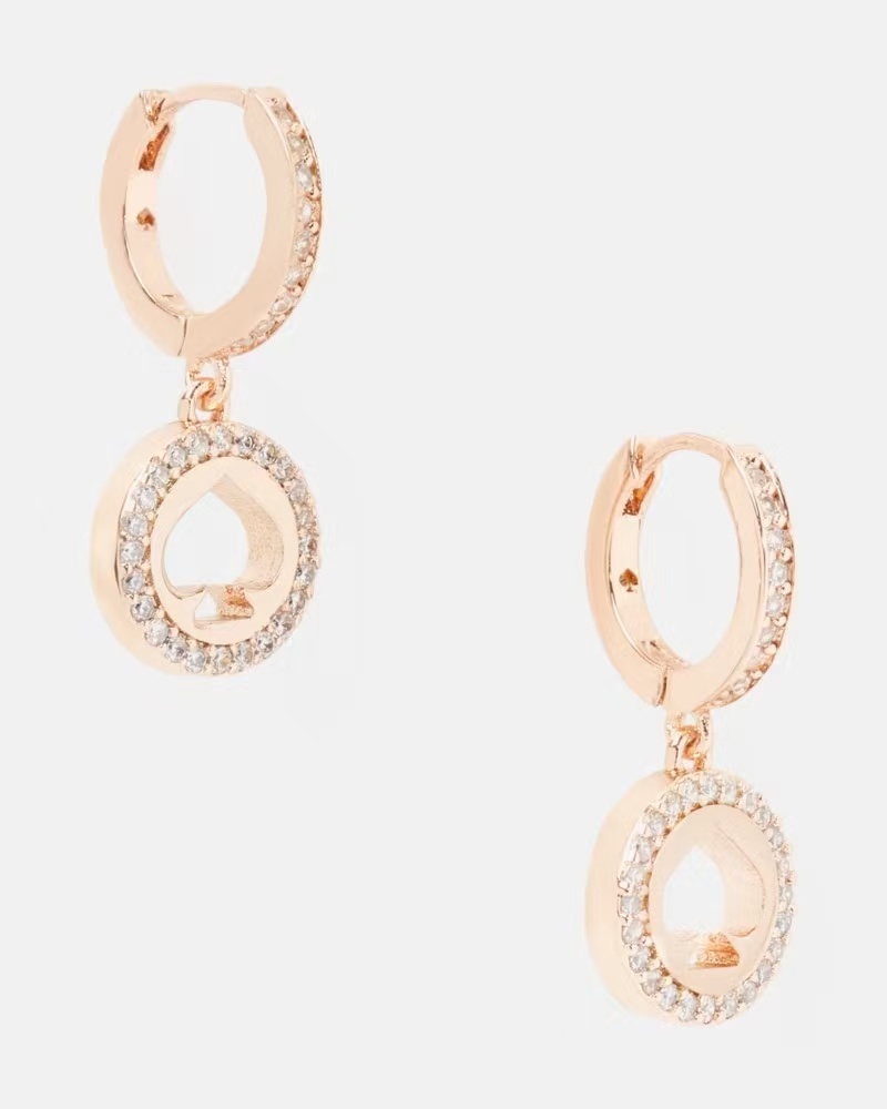【預購】Kate Spade H080768 Spot The Spade 鋯石耳環