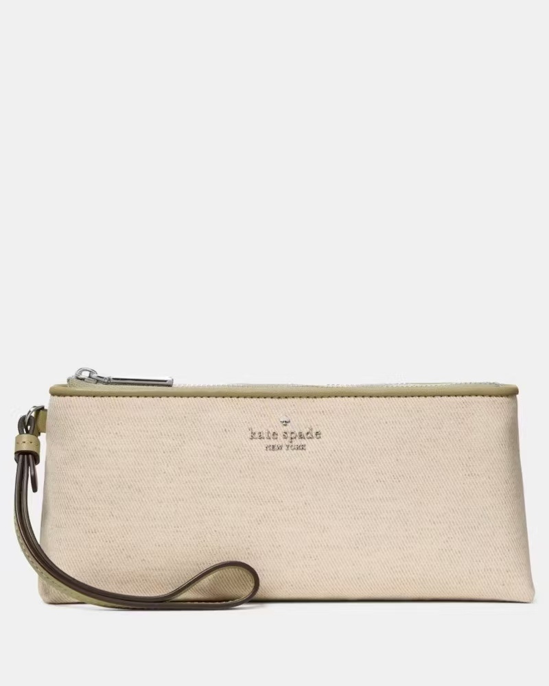 【預購】Kate Spade H080772 Wren 斜紋布手腕包