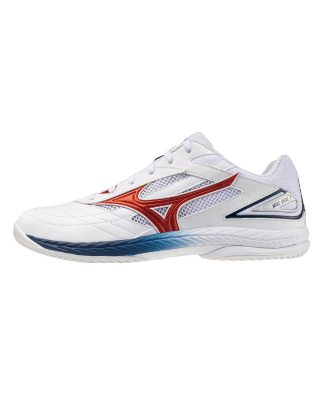MIZUNO WAVE DRIVE 9 26FW - 白/紅/藏藍色 - 乒乓波鞋