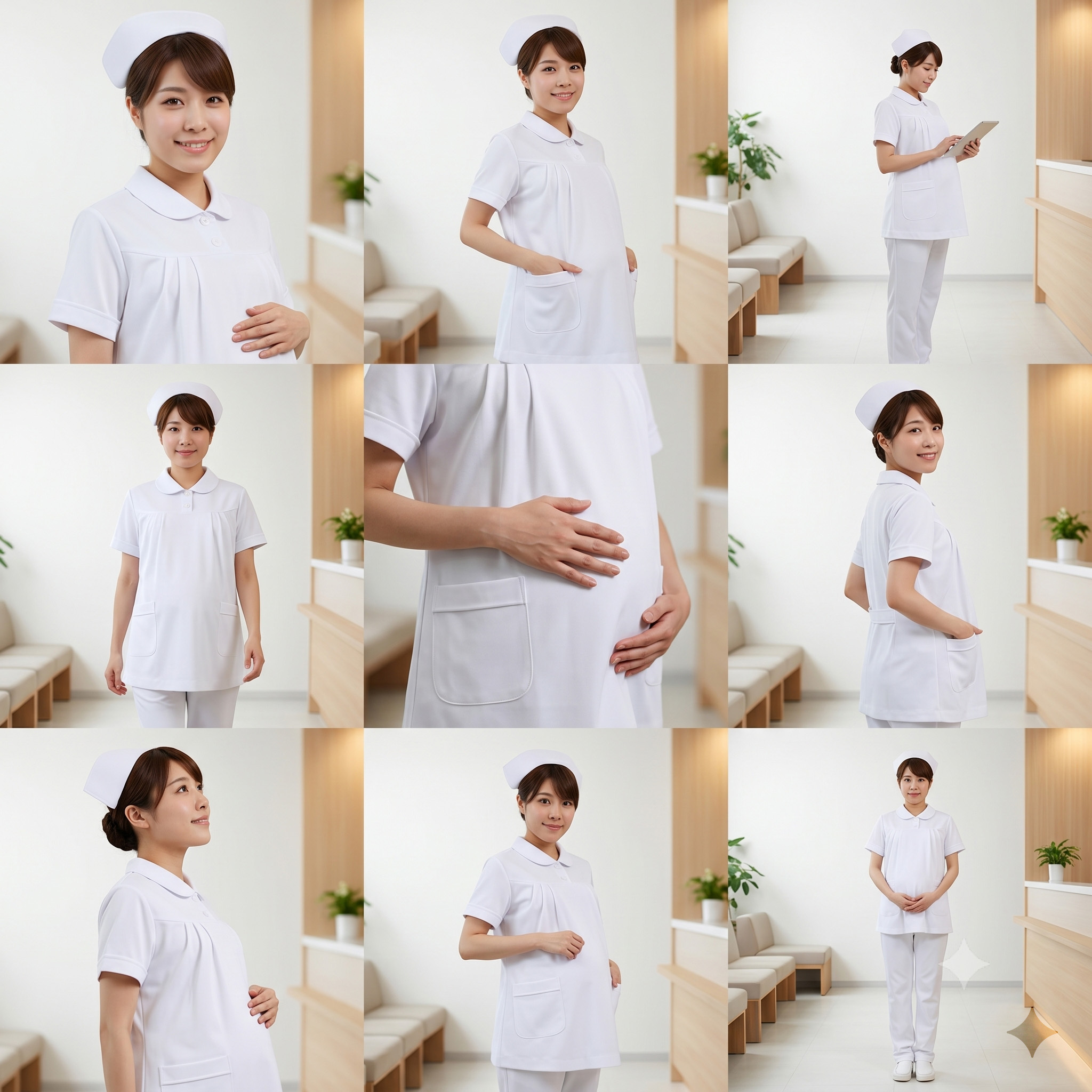 2726 護士服孕婦褲裝